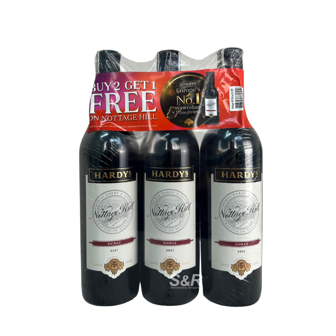 Hardys Nottage Hill Shiraz 750mL 2+1 Pack Hardys Nottage Hill Shiraz 750mL 2+1 Pack
